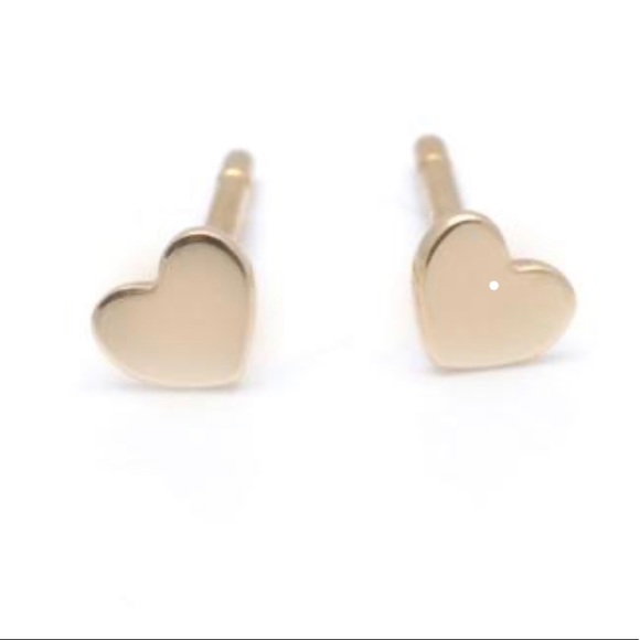 Jewelry - Gold Heart Stud Earrings